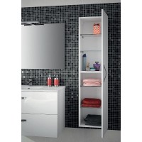 Подвесная колонна с реверсивной дверцей темный дуб Jacob Delafon Ola EB396-NR