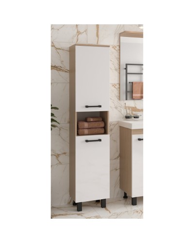 Крафт - 35 Пенал напольный универсал. 2 дв. с нишей О