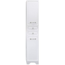 Шкаф пенал 1MarKa Прованс 35Н Белый глянцевый