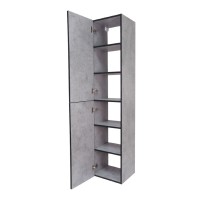 ROCK - 35 Пенал Brevita левый подвесной светло-серый (Чикаго) ЛДСП О