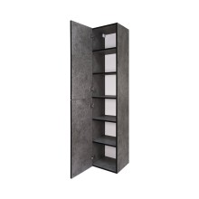 ROCK - 35 Пенал Brevita левый подвесной темно-серый (Чикаго) ЛДСП О