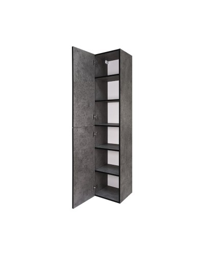 ROCK - 35 Пенал Brevita левый подвесной темно-серый (Чикаго) ЛДСП О