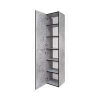 ROCK - 35 Пенал Brevita левый подвесной светло-серый (Чикаго) ЛДСП О