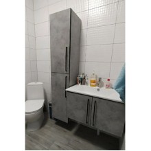 ROCK - 35 Пенал Brevita правый подвесной светло-серый (Чикаго) ЛДСП О