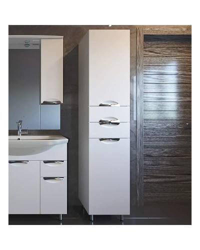 Шкаф-пенал АСБ-мебель Мессина 40 9625 R Белый