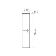 Кристиан - 35 Пенал подвесной левый