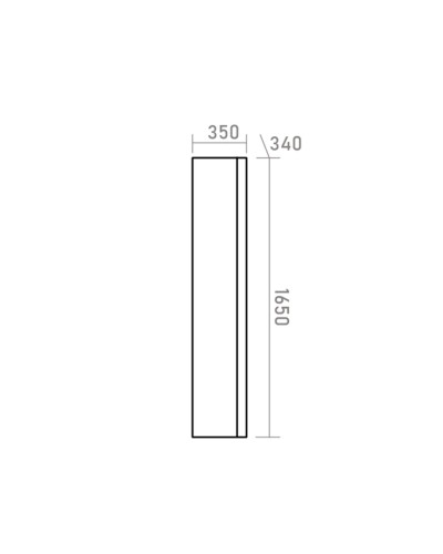 Dallas - 35 Пенал подвесной универс.