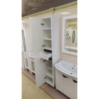 Грани - 35 Пенал с ящиком левый на ножках ( эмаль)