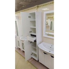 Грани - 35 Пенал с ящиком левый на ножках ( эмаль)