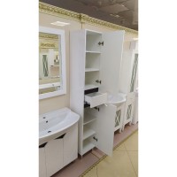 Грани - 35 Пенал с ящиком правый на ножках ( эмаль)