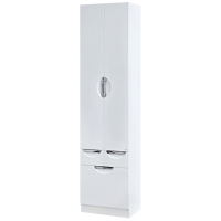 Орхидея - 50 Пенал белая эмаль без корзины с 2 ящ.