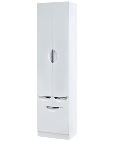 Орхидея - 50 Пенал белая эмаль без корзины с 2 ящ.