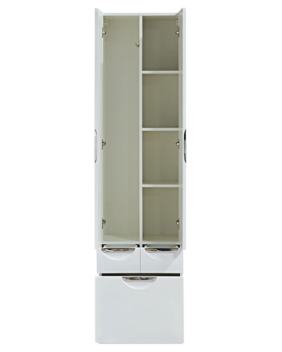 Орхидея - 50 Пенал белая эмаль без корзины с 2 ящ.