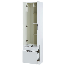 Орхидея - 50 Пенал белая эмаль без корзины с 2 ящ.