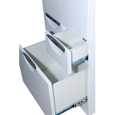 Орхидея - 50 Пенал белая эмаль без корзины с 2 ящ.