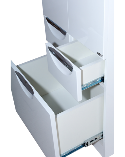 Орхидея - 50 Пенал белая эмаль без корзины с 2 ящ.