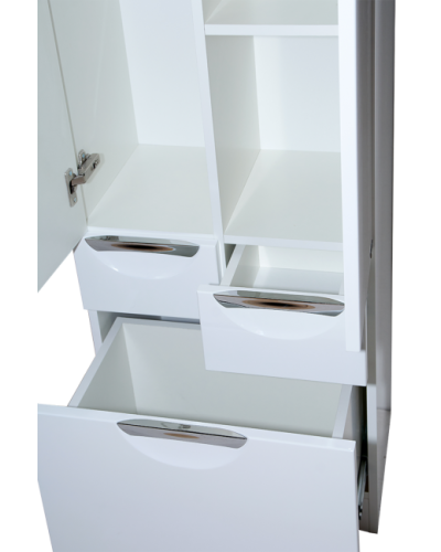 Орхидея - 50 Пенал белая эмаль без корзины с 2 ящ.