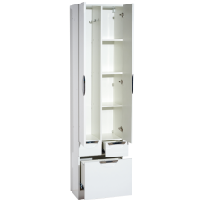 Орхидея - 50 Пенал белая эмаль без корзины с 2 ящ.