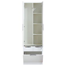 Орхидея - 60 Пенал белая эмаль / Б/К с 2 ящ.