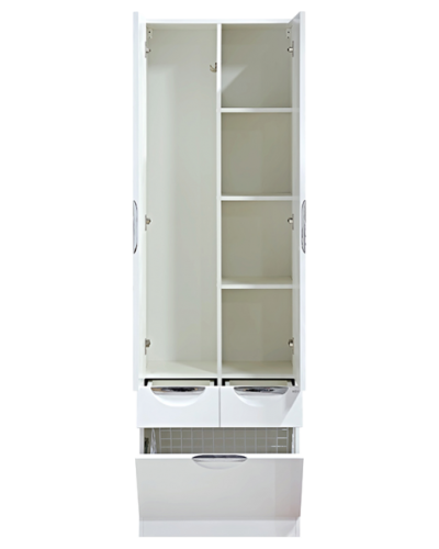 Орхидея - 60 Пенал белая эмаль / Б/К с 2 ящ.