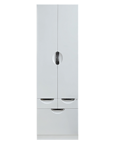 Орхидея - 60 Пенал белая эмаль / Б/К с 2 ящ.