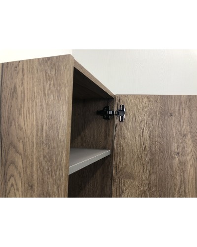 Шкаф пенал Comforty Бредфорд 40 00004148004 Дуб темный