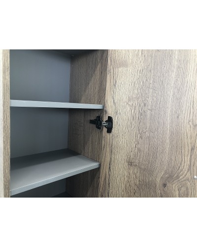 Шкаф пенал Comforty Бредфорд 40 00004148004 Дуб темный