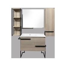 Шкаф полупенал Comforty Дюссельдорф 35 00004148025 подвесной Дуб дымчатый