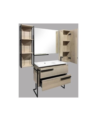 Шкаф полупенал Comforty Дюссельдорф 35 00004148025 подвесной Дуб дымчатый