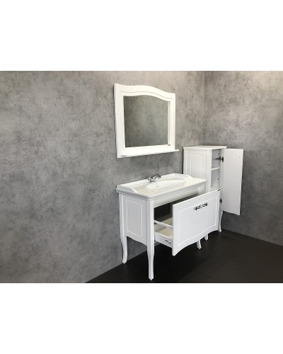 Шкаф полупенал Comforty Павия 40 00004148000 Белый глянец