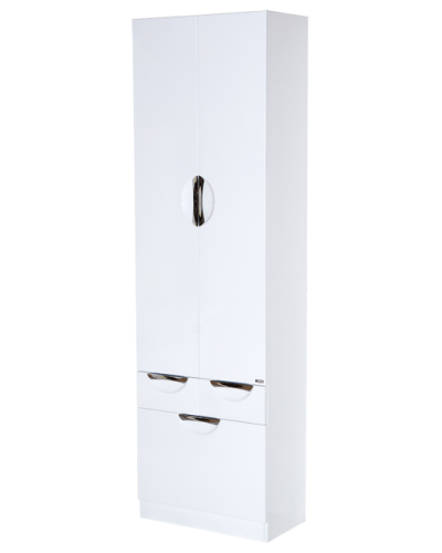 Орхидея - 60 Пенал белая эмаль / Б/К с 2 ящ.