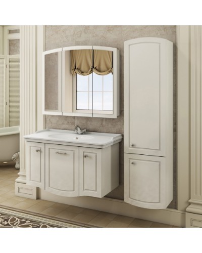 Шкаф пенал Comforty Палини 42 00004148012 подвесной Белый глянец