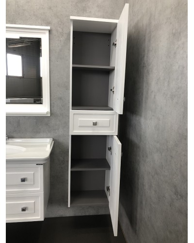 Шкаф пенал Comforty Феррара 40 00004148010 подвесной Белый глянец