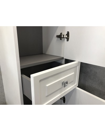 Шкаф пенал Comforty Феррара 40 00004148010 подвесной Белый глянец