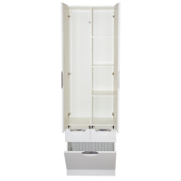 Орхидея - 60 Пенал белая эмаль / Б/К с 2 ящ.