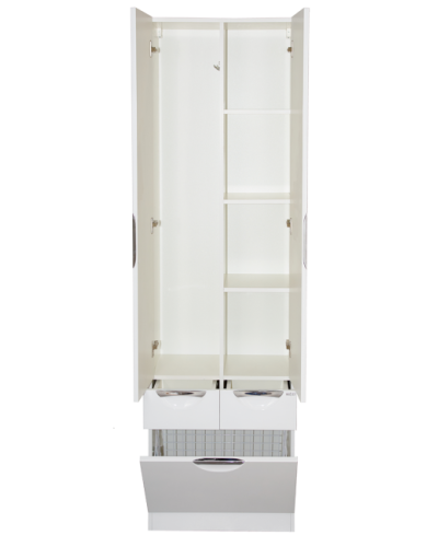 Орхидея - 60 Пенал белая эмаль / Б/К с 2 ящ.