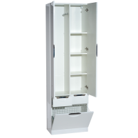 Орхидея - 60 Пенал белая эмаль / Б/К с 2 ящ.