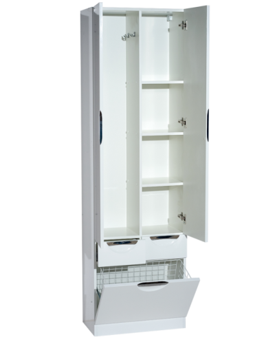 Орхидея - 60 Пенал белая эмаль / Б/К с 2 ящ.