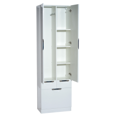 Орхидея - 60 Пенал белая эмаль / Б/К с 2 ящ.