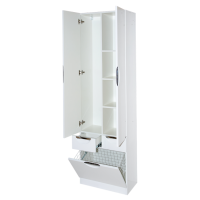 Орхидея - 60 Пенал белая эмаль / Б/К с 2 ящ.