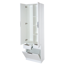 Орхидея - 60 Пенал белая эмаль / Б/К с 2 ящ.