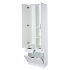 Орхидея - 60 Пенал белая эмаль / Б/К с 2 ящ.