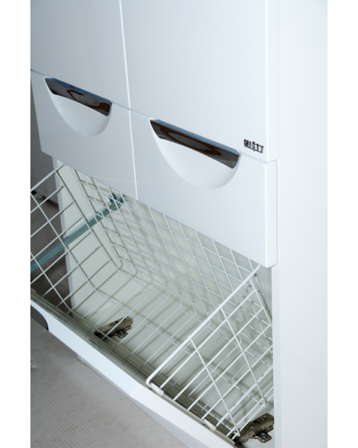 Орхидея - 60 Пенал белая эмаль / Б/К с 2 ящ.