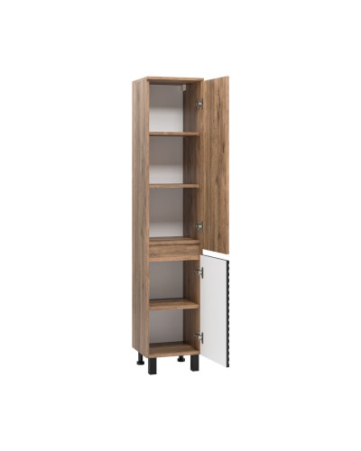 DAKOTA - 35 Пенал подвес/напол. правый (ДСП (Дуб Гал. Черный кварц)