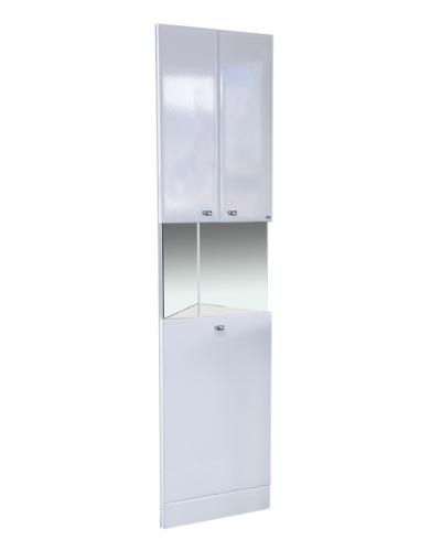 Пенал - угловой Юлия  с зеркалом / Б/К