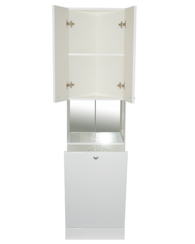 Пенал - угловой Юлия  с зеркалом / Б/К