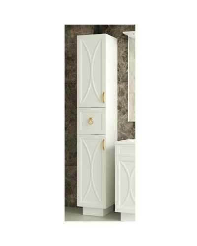 Амбра - 35 Пенал правый белый