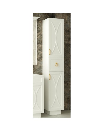 Амбра - 35 Пенал левый белый