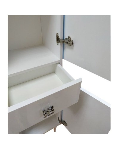 Шкаф пенал Comforty Монако 40 R 00003129168 Белый глянец