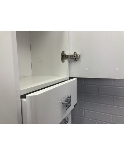 Шкаф пенал Comforty Монако 40 R 00003129168 Белый глянец